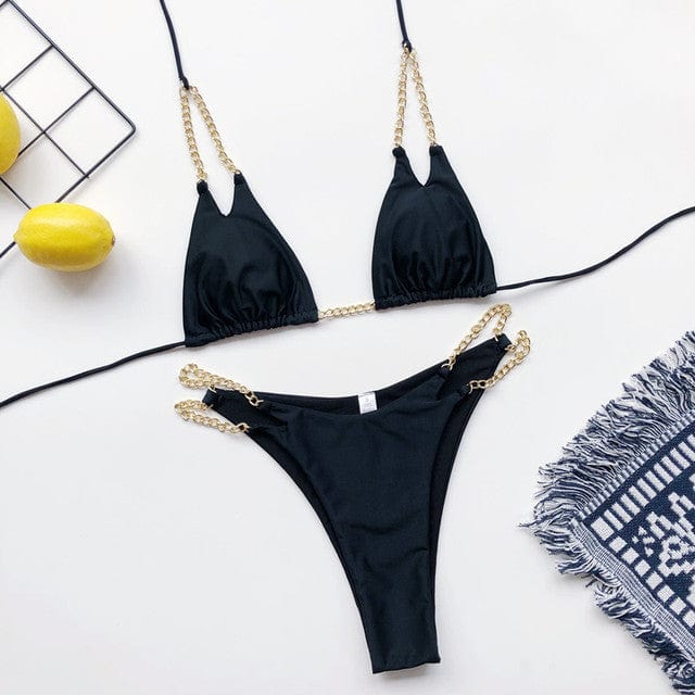 Bikini plażowe z wiązaniem na szyi - Image 2