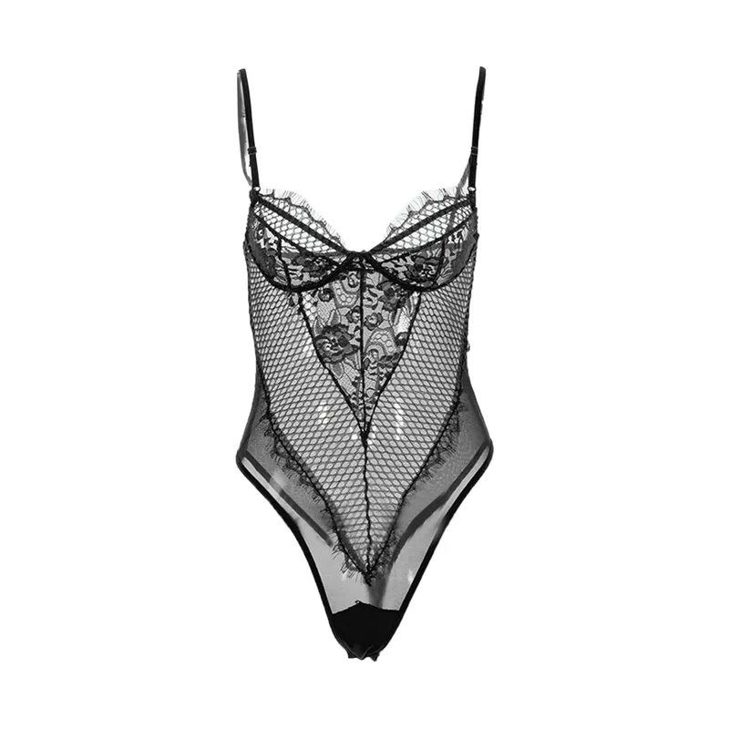 Body koronkowe z siatką - Image 3