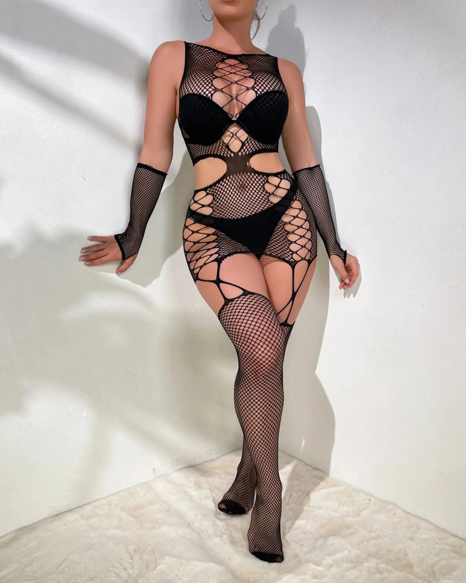 Bodystocking z rękawiczkami - Image 3