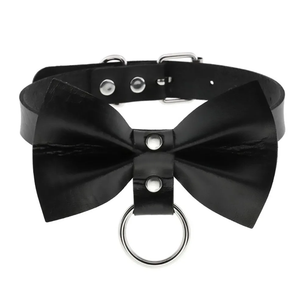 Choker na szyję z ozdobną kokardą - Image 2