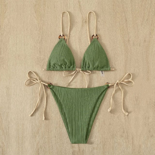 Dwuczęściowy strój kąpielowy z biustonoszem typu bandeau - Image 11