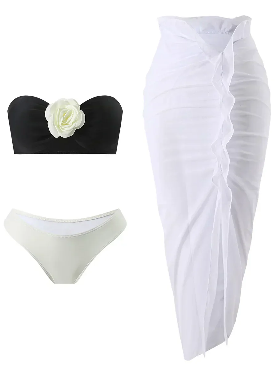 Dwuczęściowy strój kąpielowy z elegancką spódnicą - Image 12
