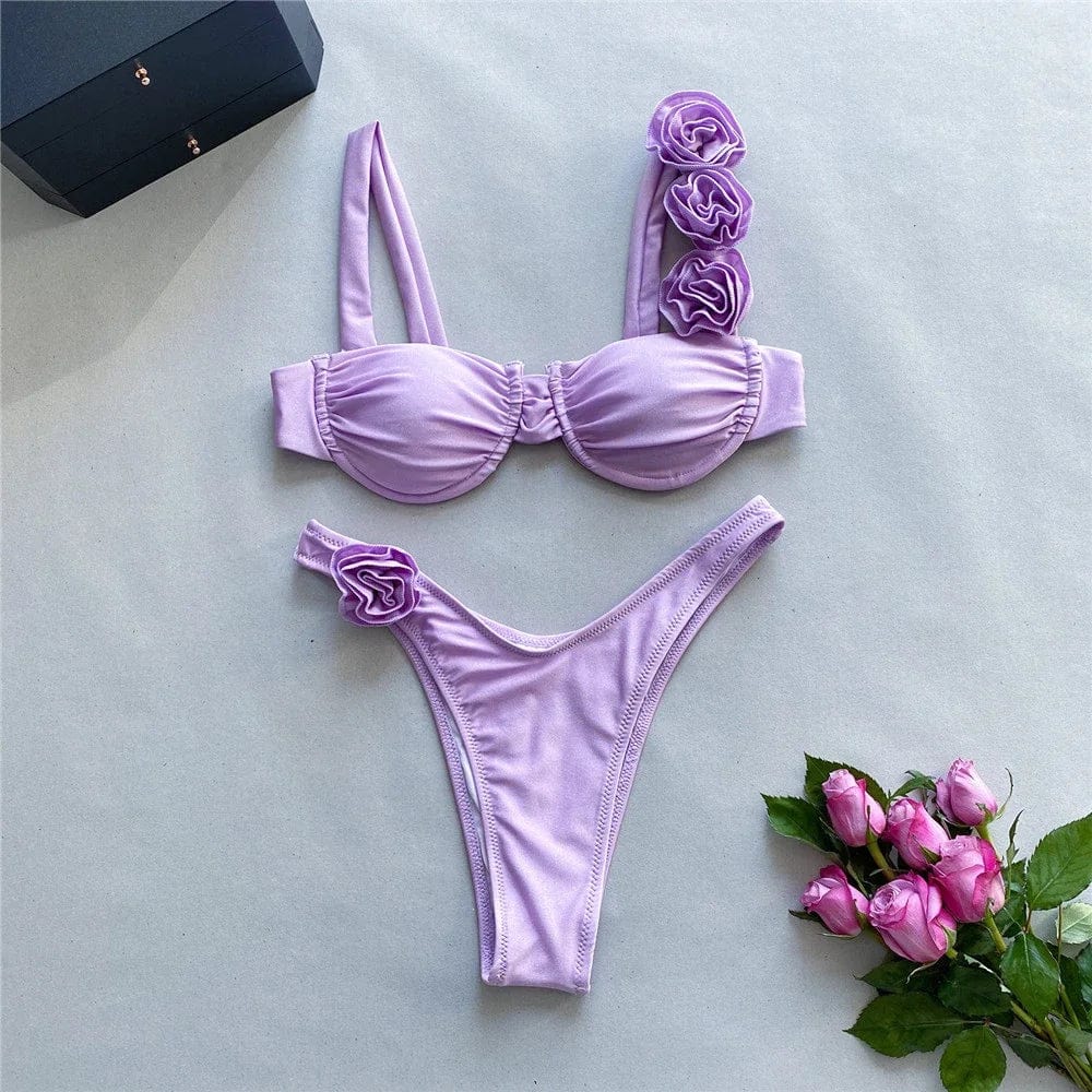 Dwuczęściowy strój kąpielowy z regulowanymi ramiączkami - Image 7