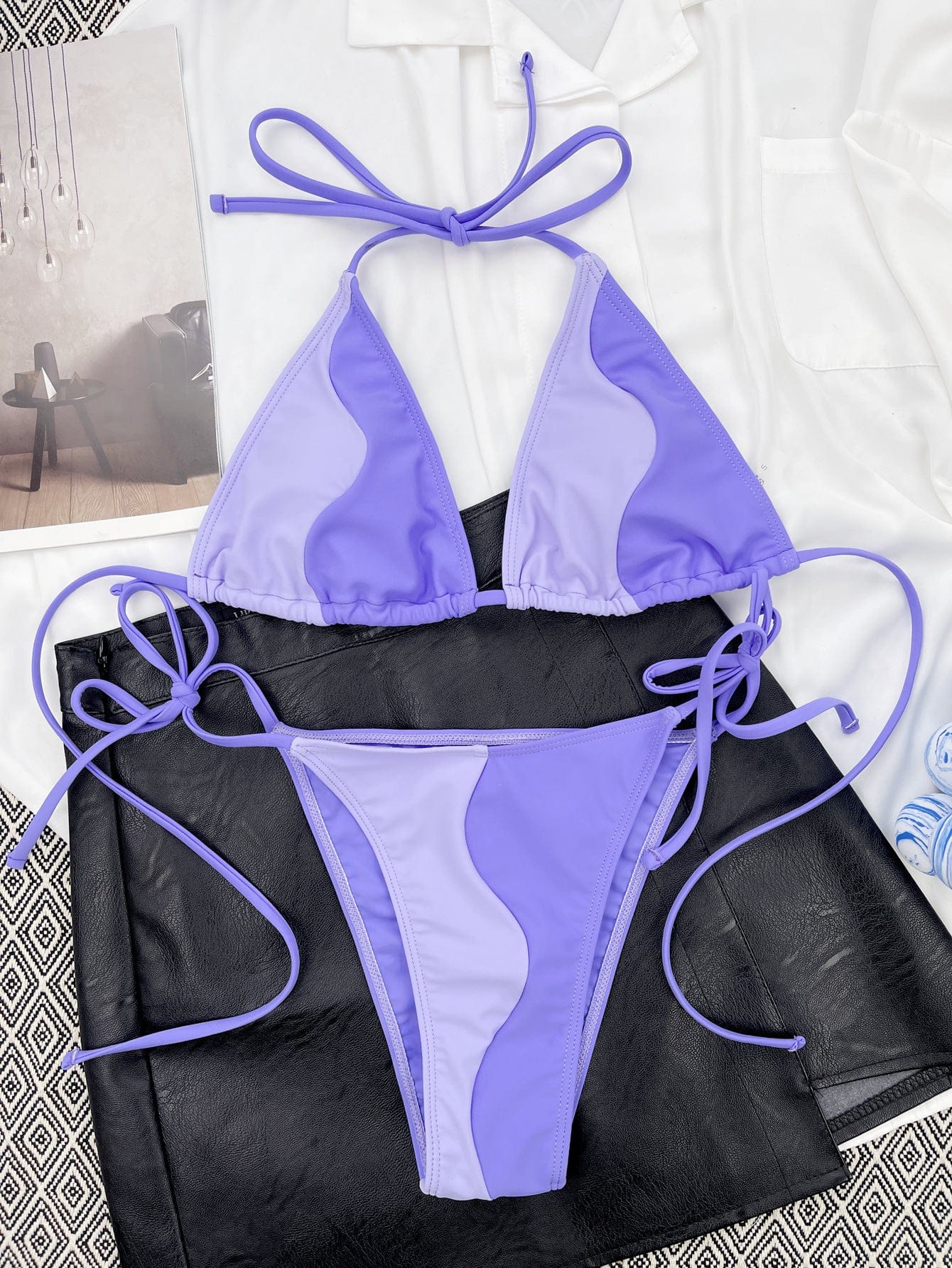 Dwuczęściowe bikini z regulowanym stanem - Image 3