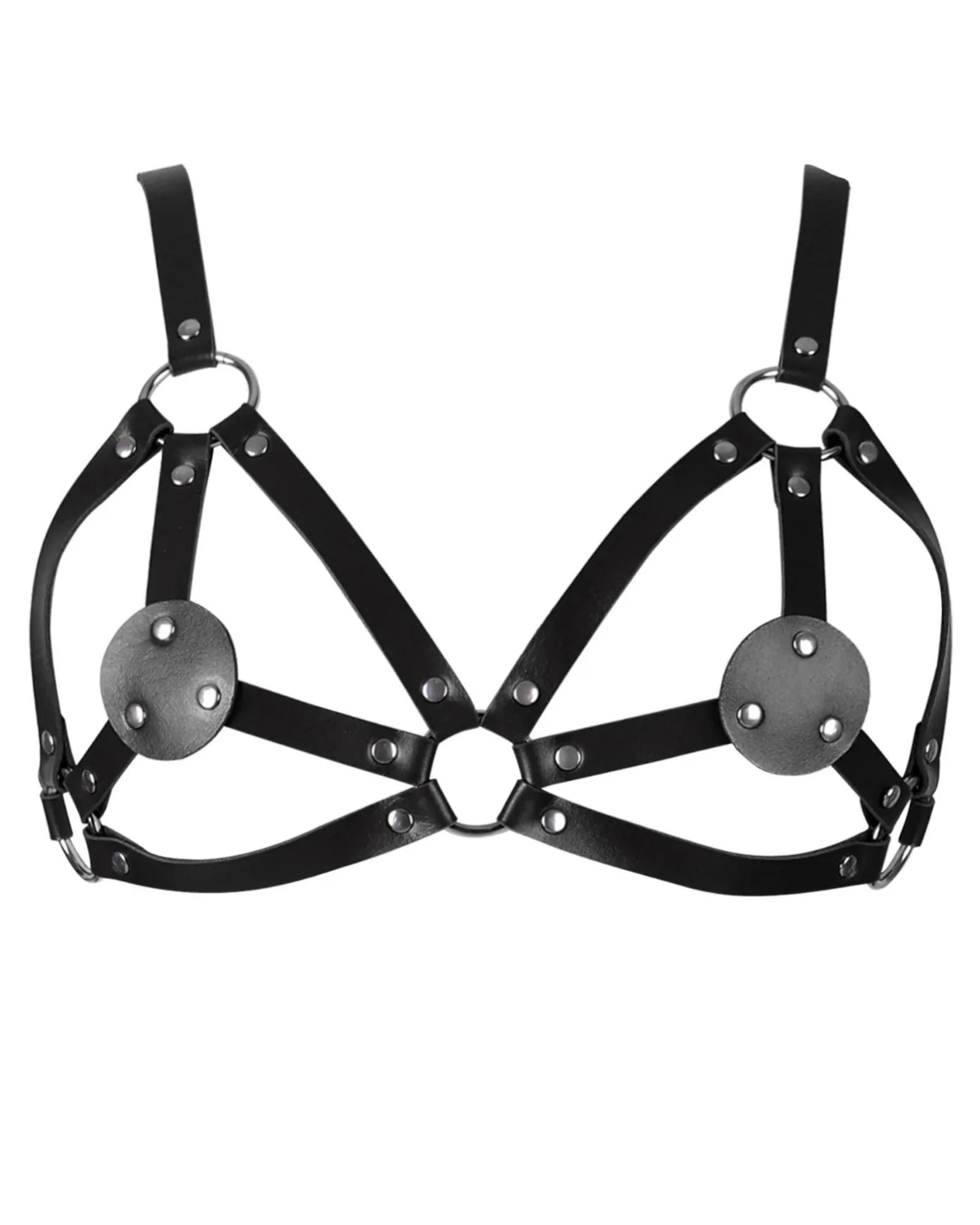 Harness na biust z metalowymi nitami - Image 3