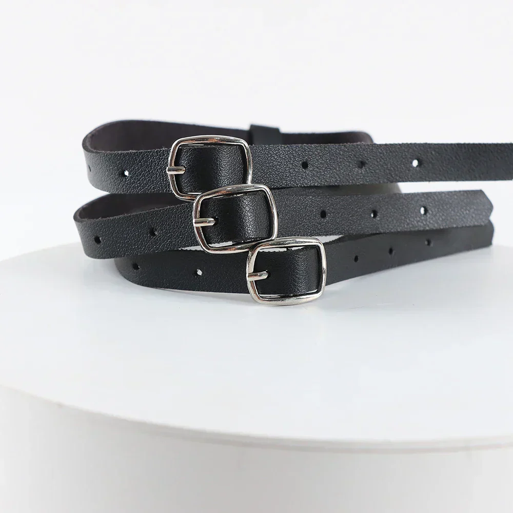 Choker w motywie harnessu z regulowanymi paskami - Image 8