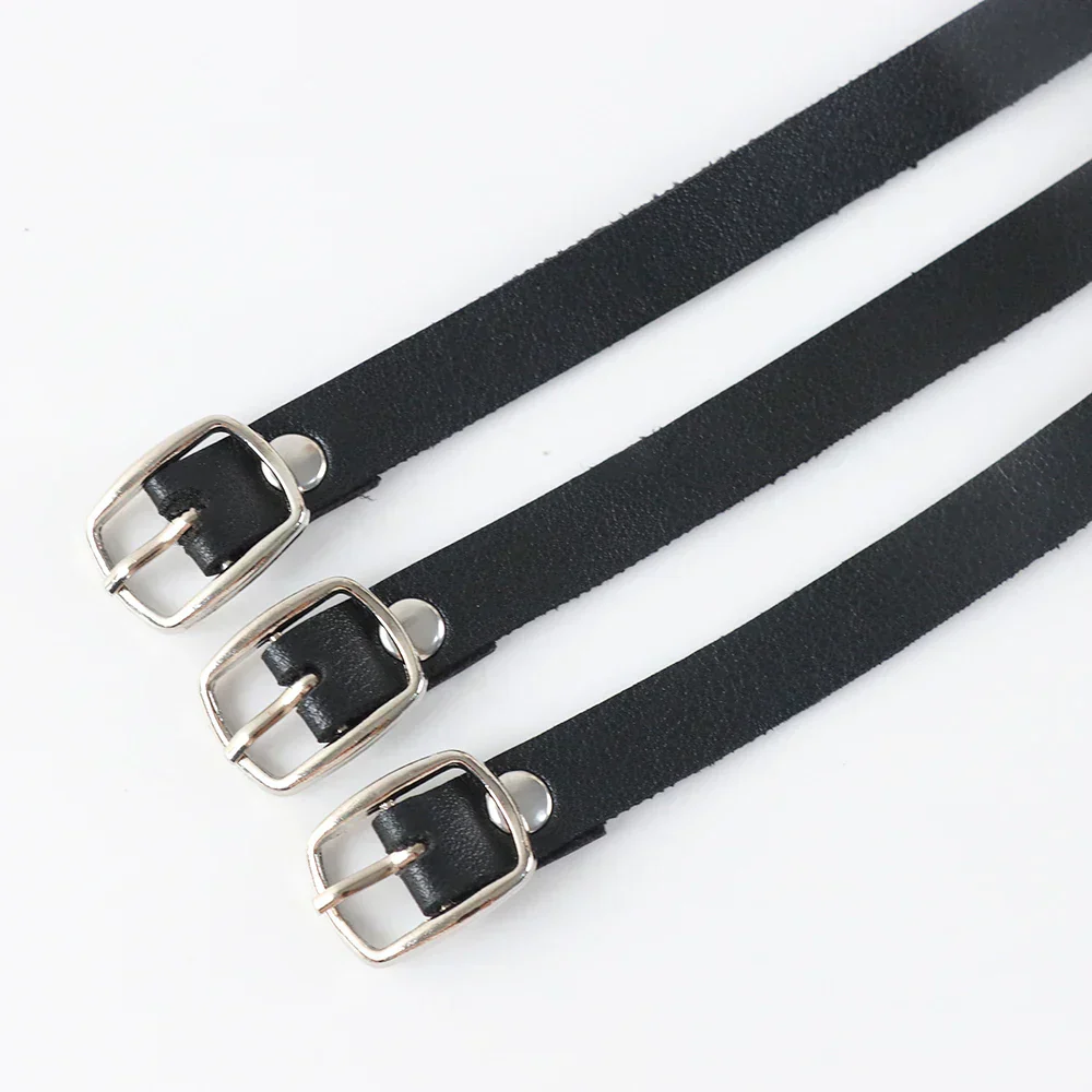 Choker w motywie harnessu z regulowanymi paskami - Image 9