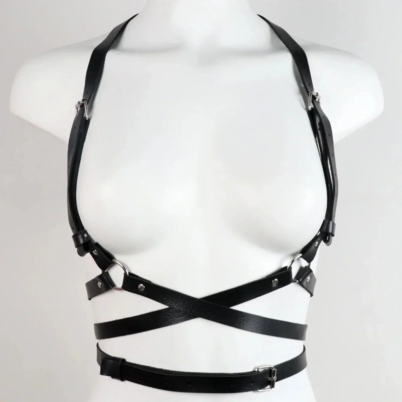 Harness na biust z ozdobnymi pierścieniami - Image 3