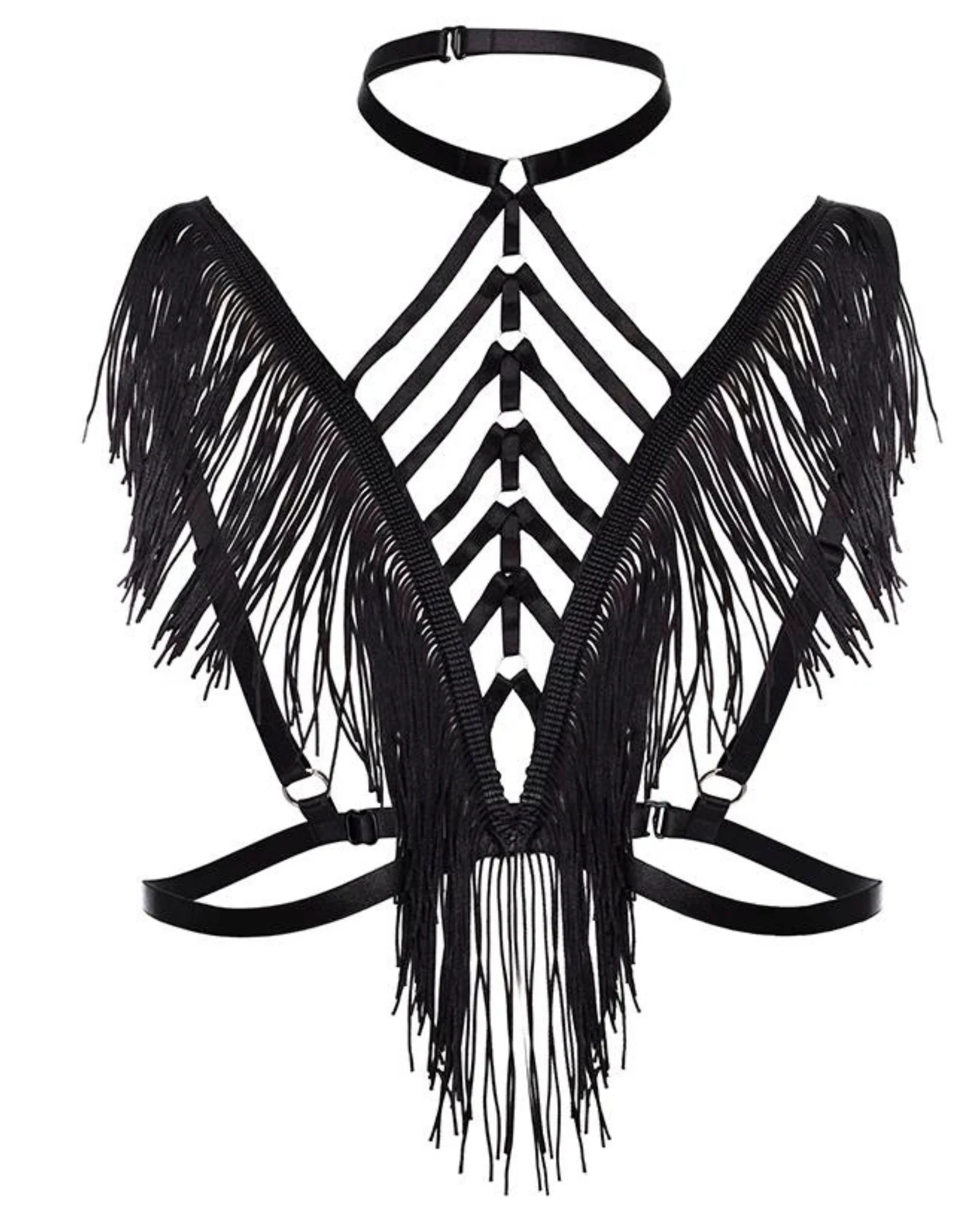 Harness z frędzlami i regulowanymi paskami - Image 3
