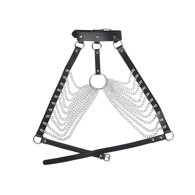 Harness na piersi z metalowymi łańcuszkami - Image 4