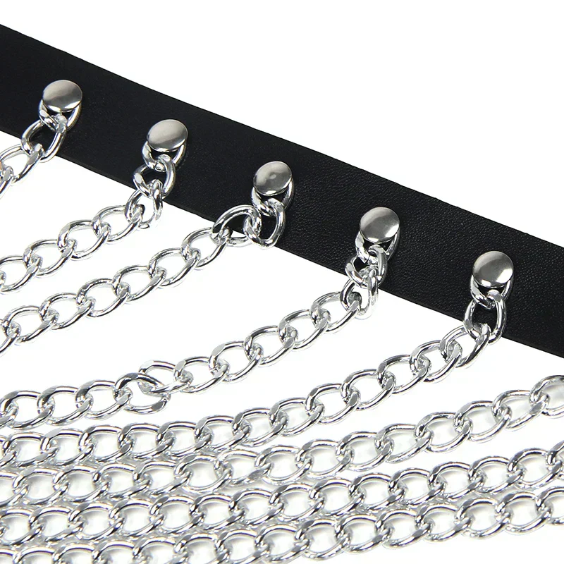 Harness na piersi z metalowymi łańcuszkami - Image 5