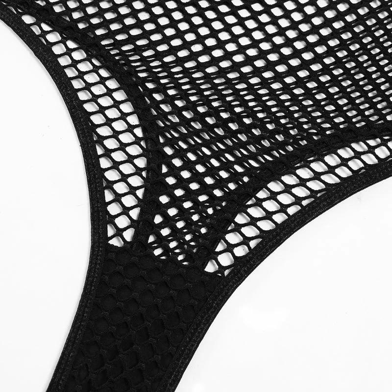 Siateczkowe body w stylu kabaretek - Image 7