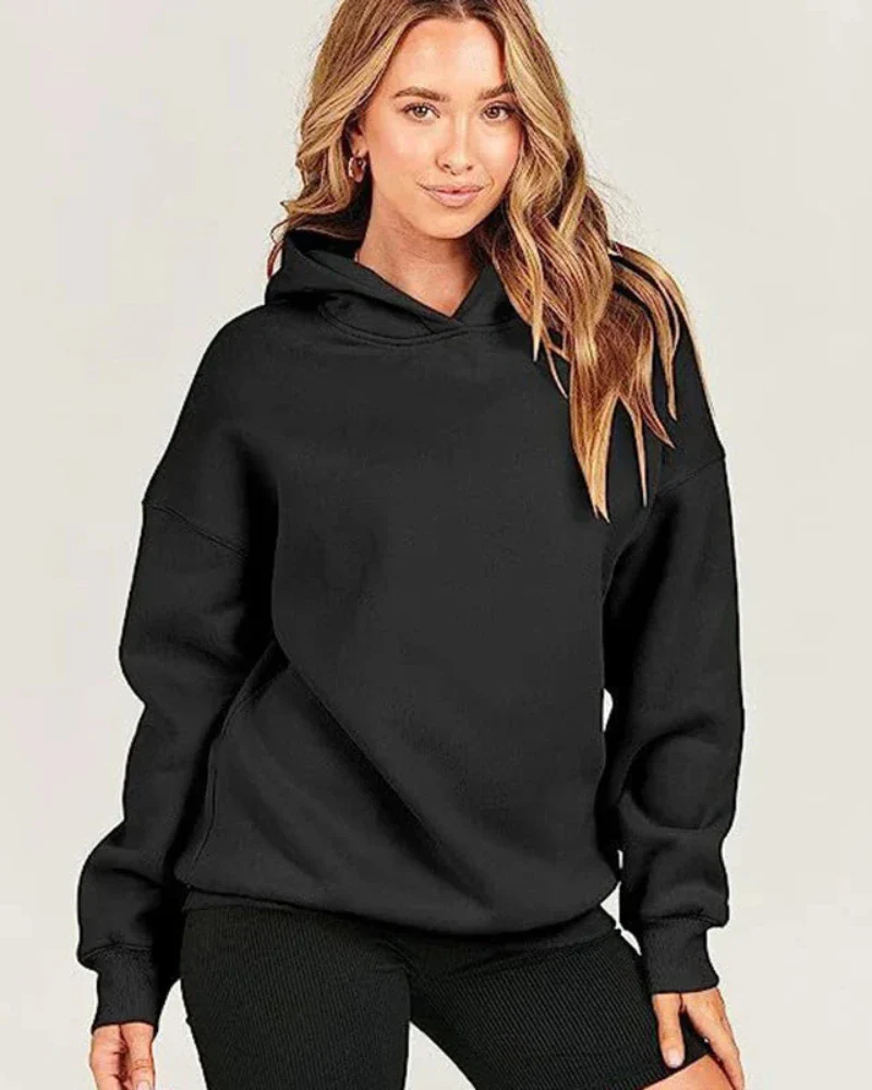 Klasyczna bluza oversize z kapturem - Image 18