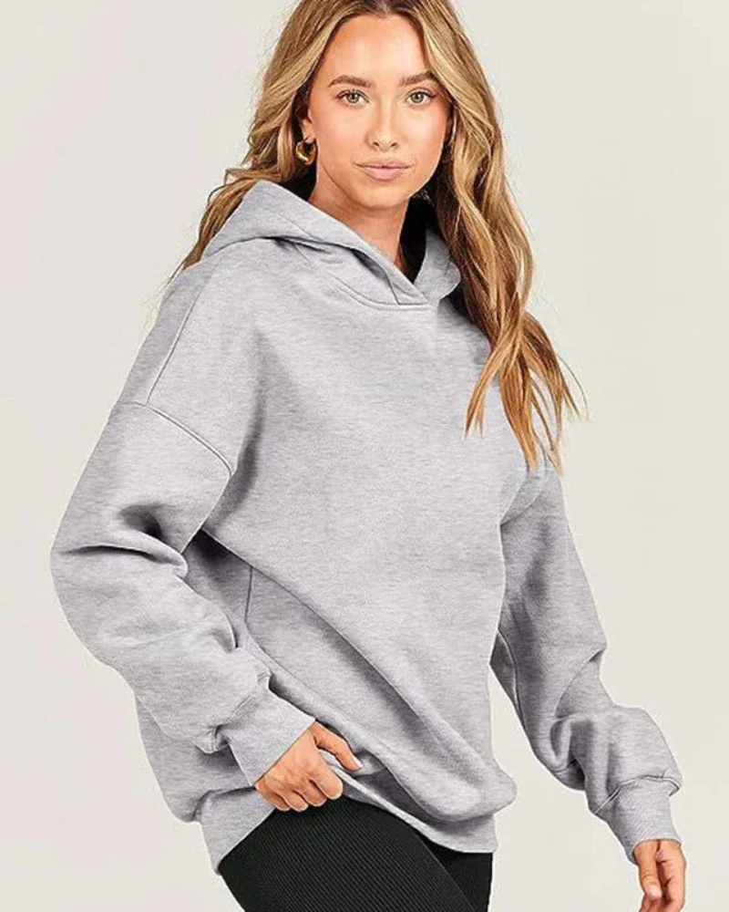Klasyczna bluza oversize z kapturem - Image 6