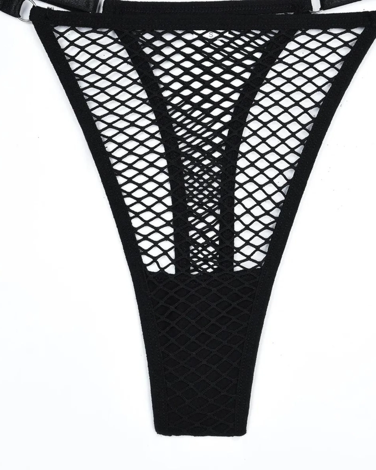 Komplet bielizny z ozdobnymi krzyżykami i skórzanymi elementami - Image 10