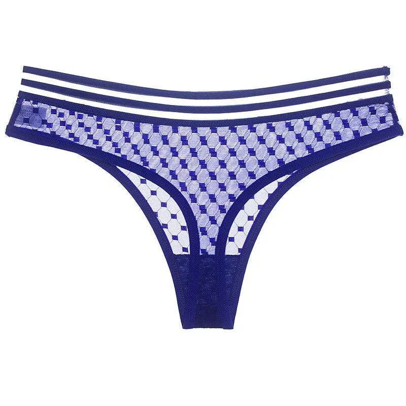 Koronkowe stringi z ozdobną gumką - Image 4