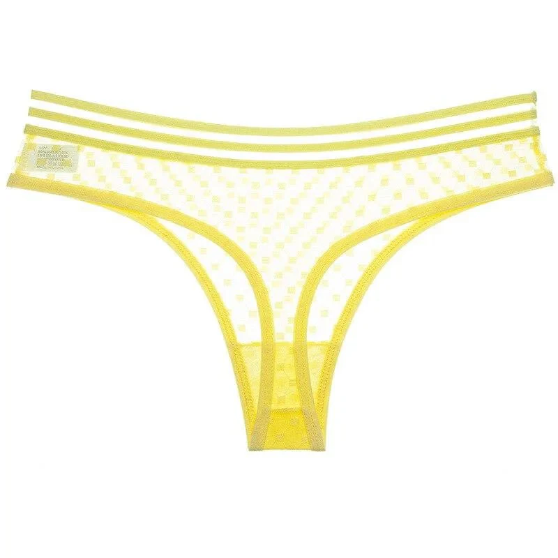 Koronkowe stringi z ozdobną gumką - Image 6