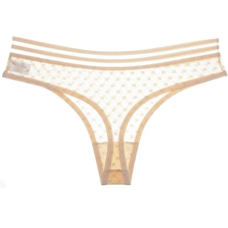 Koronkowe stringi z ozdobną gumką - Image 7