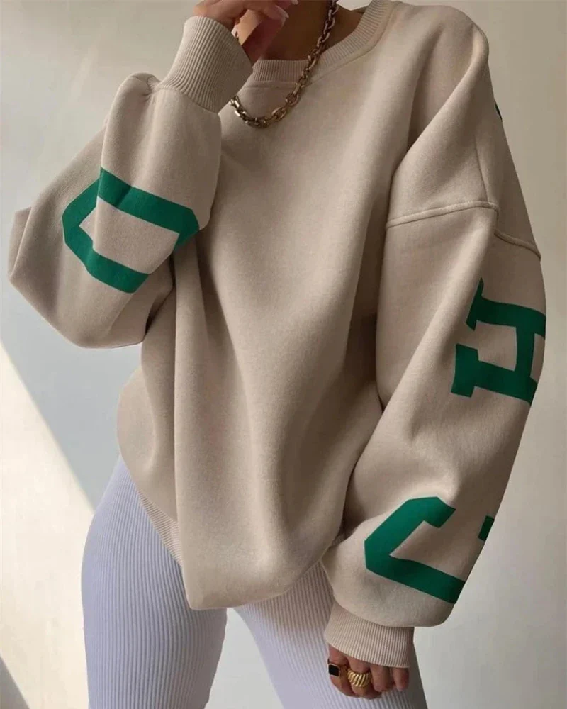 Luźna bluza oversize crewneck - Image 14