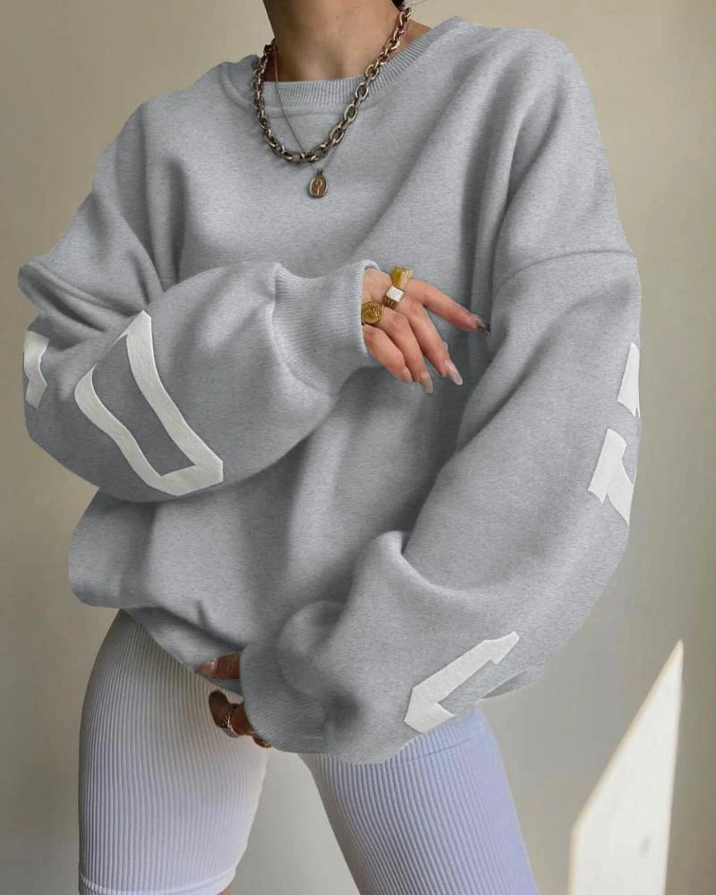 Luźna bluza oversize crewneck - Image 20