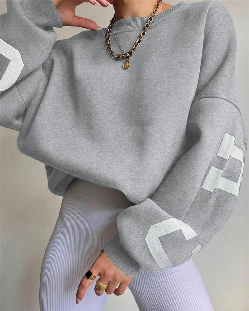 Luźna bluza oversize crewneck - Image 21