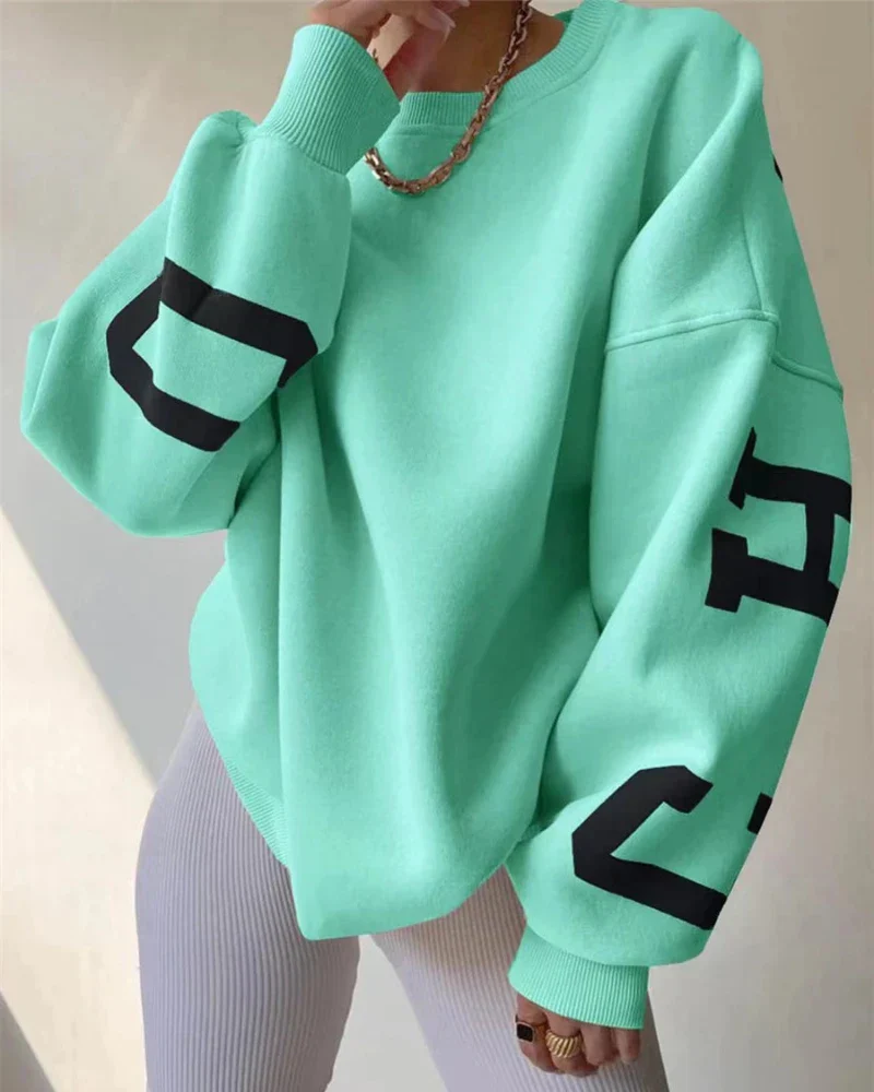 Luźna bluza oversize crewneck - Image 22