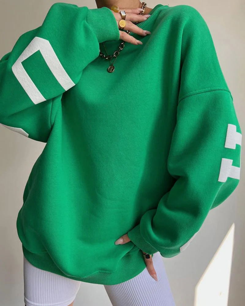 Luźna bluza oversize crewneck - Image 4