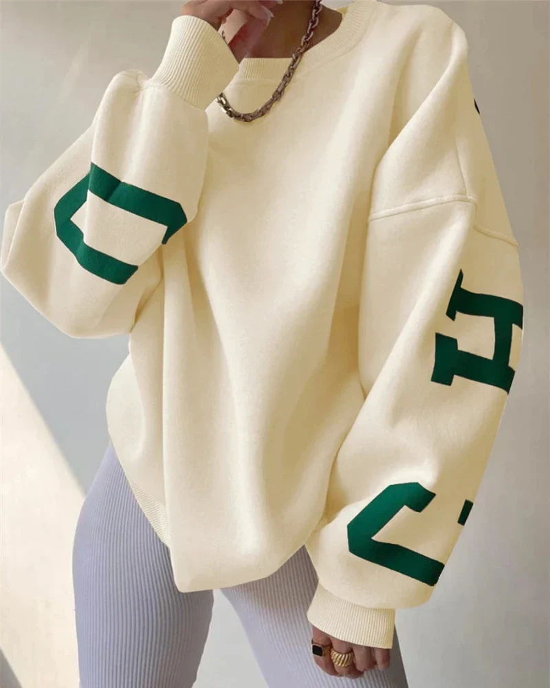 Luźna bluza oversize crewneck - Image 8