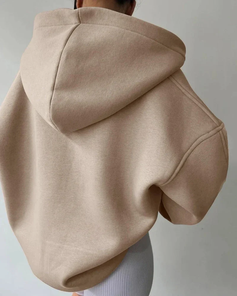 Luźna bluza oversize z kołnierzykiem - Image 4