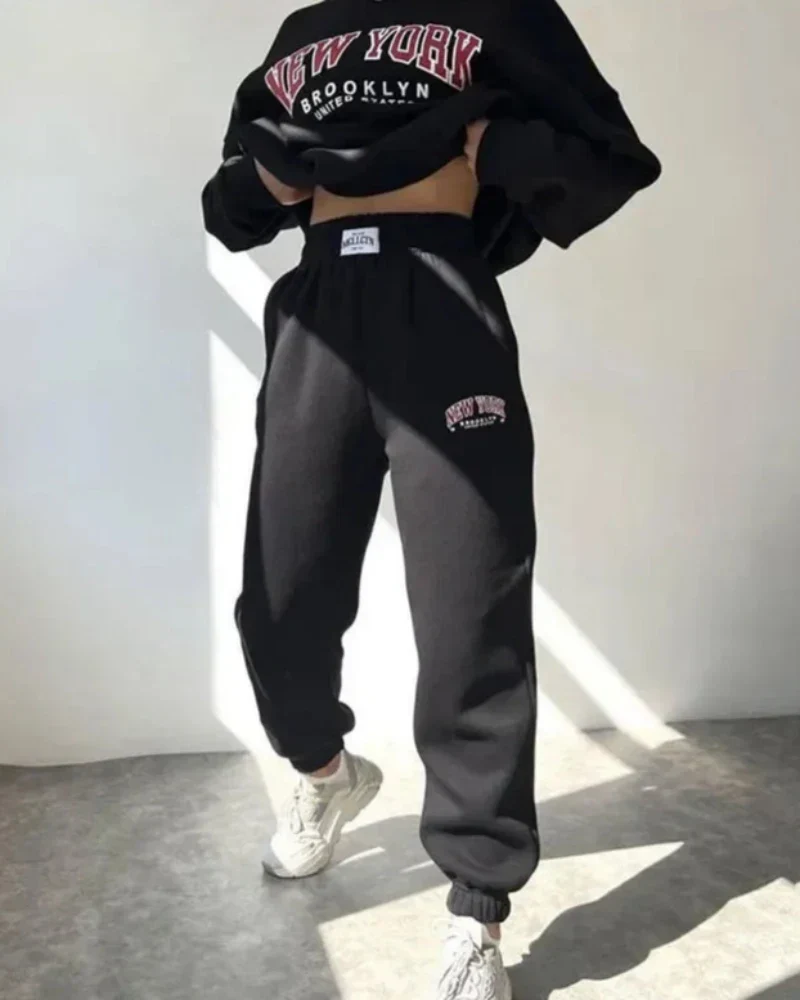 Luźna bluza oversize z napisem New York - Image 8