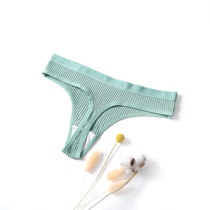 Majtki prążkowane stringi - Image 2
