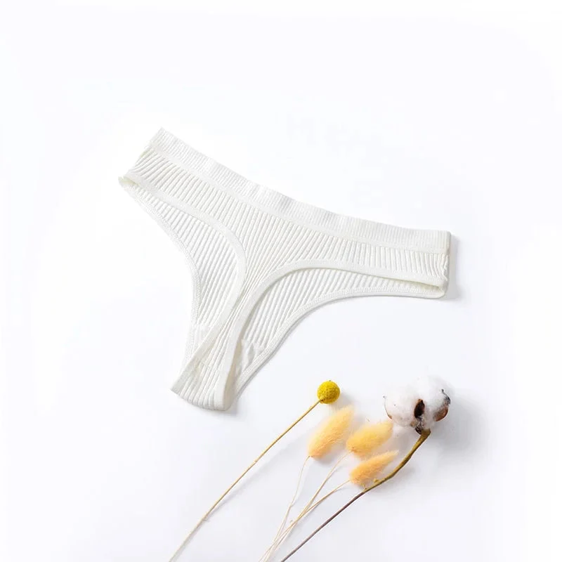 Majtki prążkowane stringi - Image 5