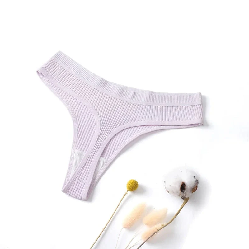 Majtki prążkowane stringi - Image 7