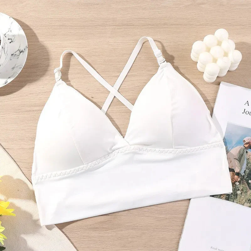 Miękki biustonosz bralette z obniżonym zapięciem - Image 7