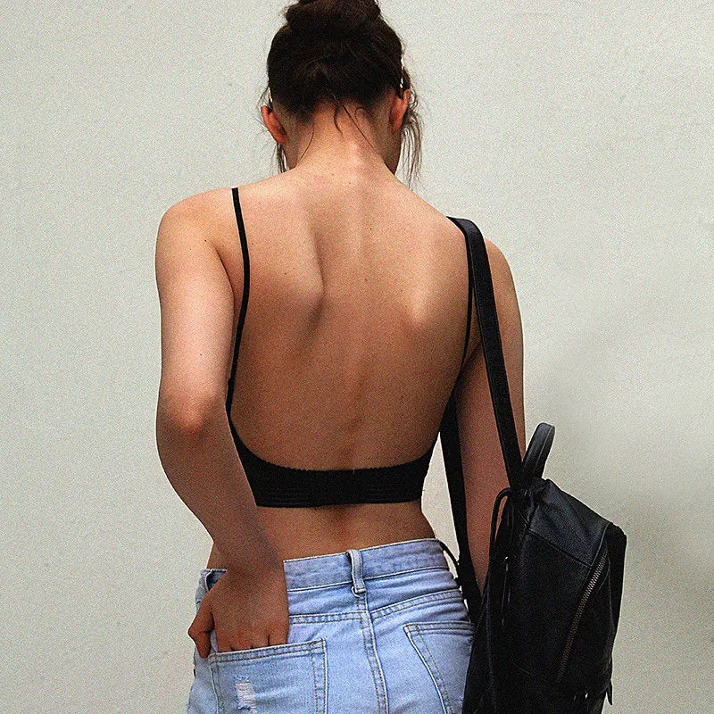 Miękki biustonosz bralette z obniżonym zapięciem - Image 2