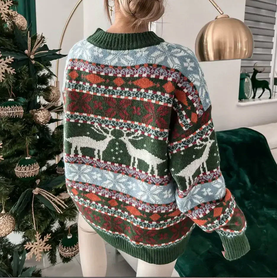 Mięsisty sweter z motywem zimowym - Image 9