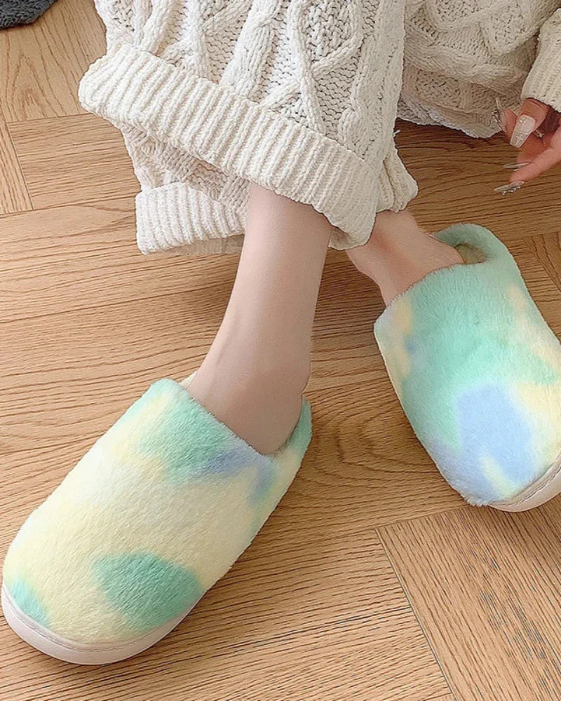 Puchate kapcie Tie Dye - Image 9