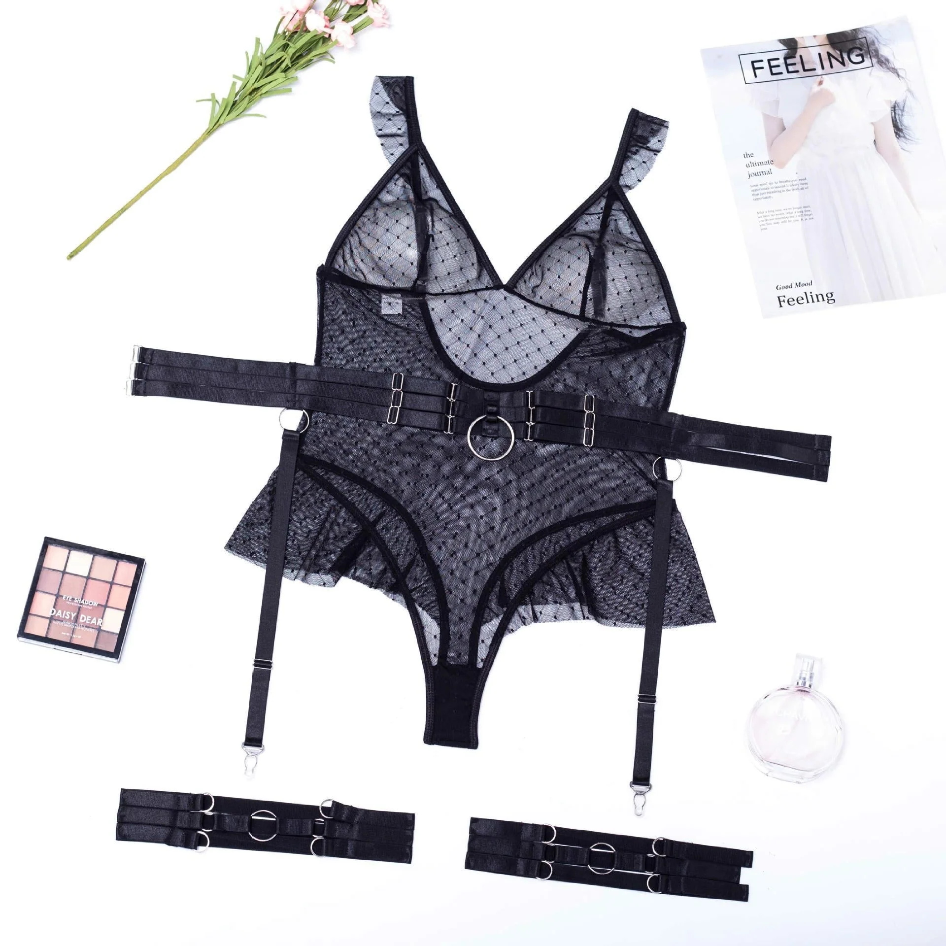 Siateczkowe body w kropki - Image 8