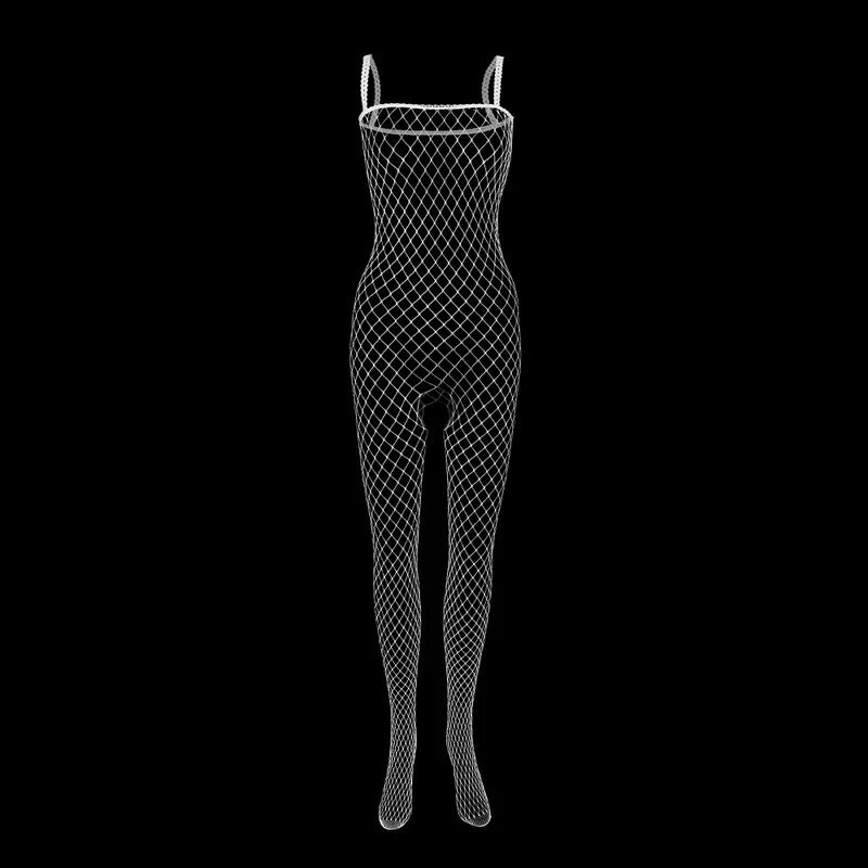 Siateczkowe bodystocking z ramiączkami - Image 14
