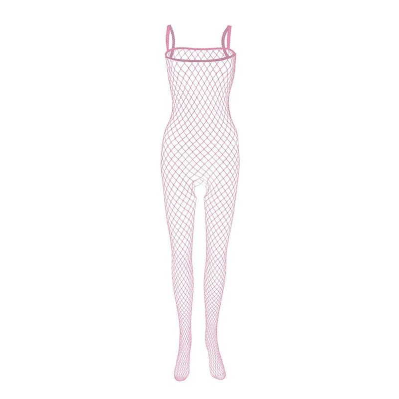 Siateczkowe bodystocking z ramiączkami - Image 7