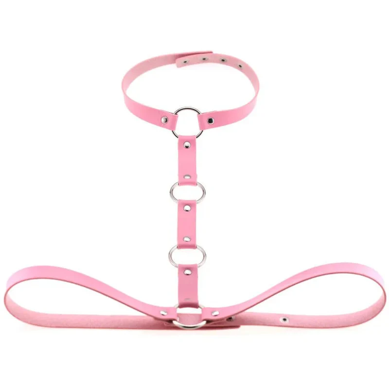 Skórzany harness do biustonosza - Image 10
