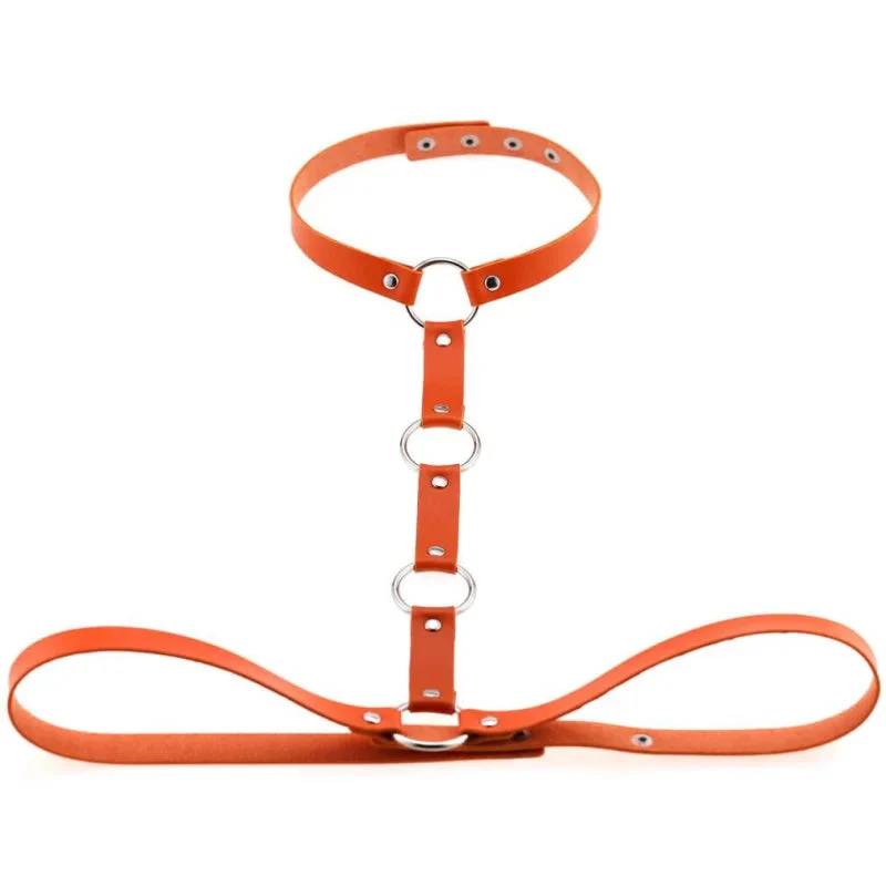 Skórzany harness do biustonosza - Image 11