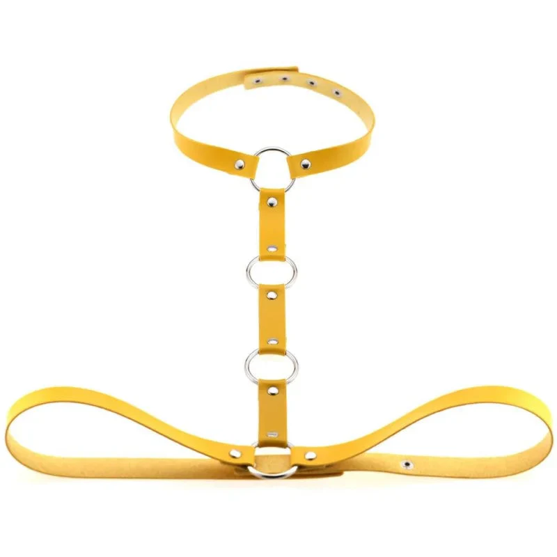 Skórzany harness do biustonosza - Image 12