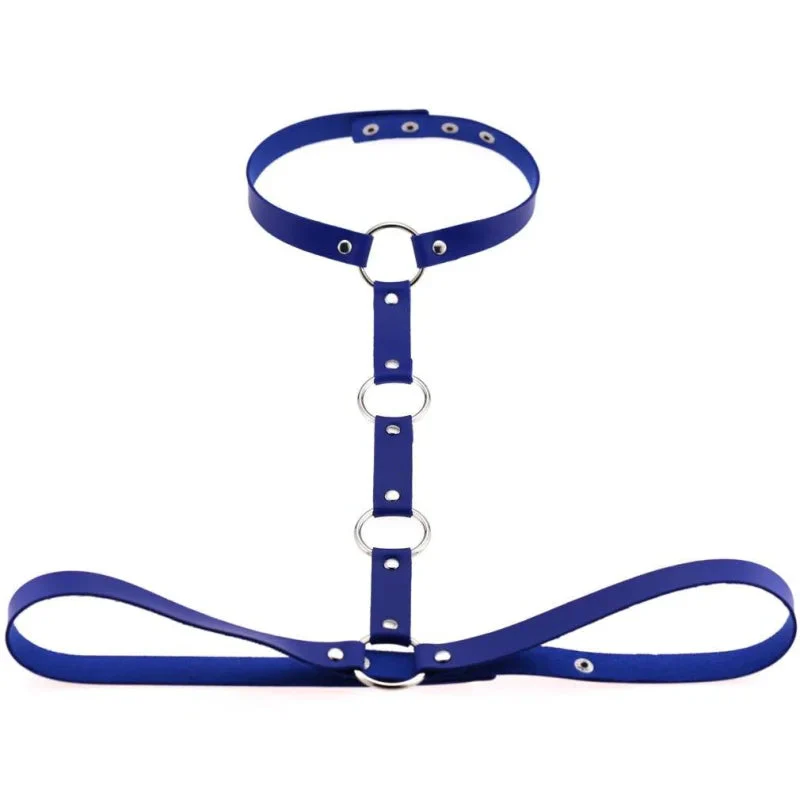Skórzany harness do biustonosza - Image 3
