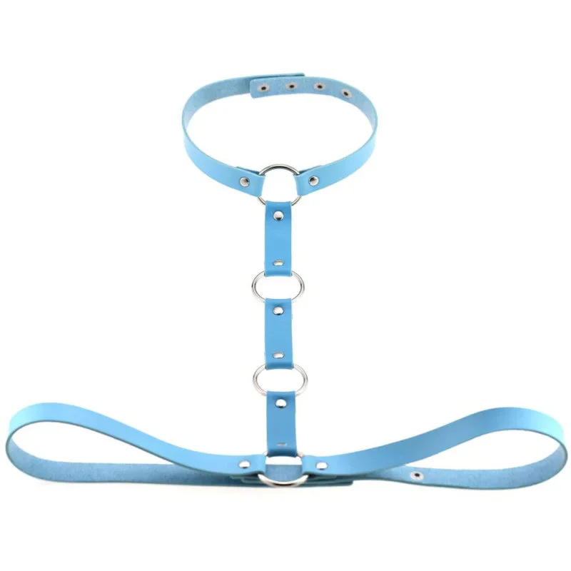 Skórzany harness do biustonosza - Image 4