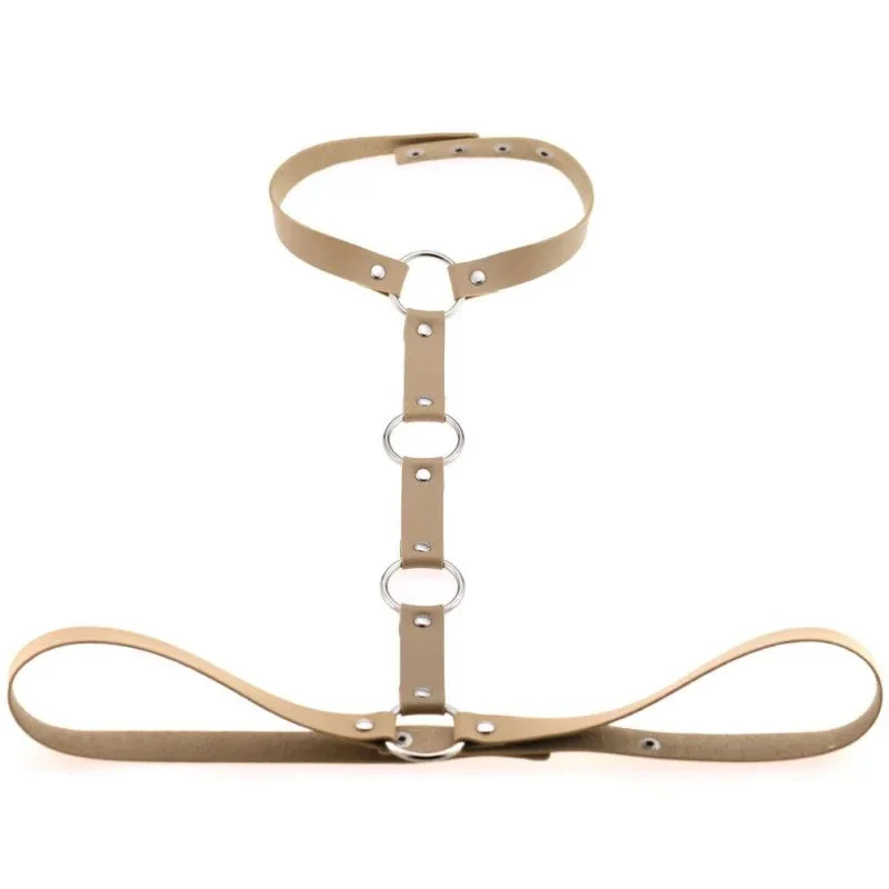 Skórzany harness do biustonosza - Image 6