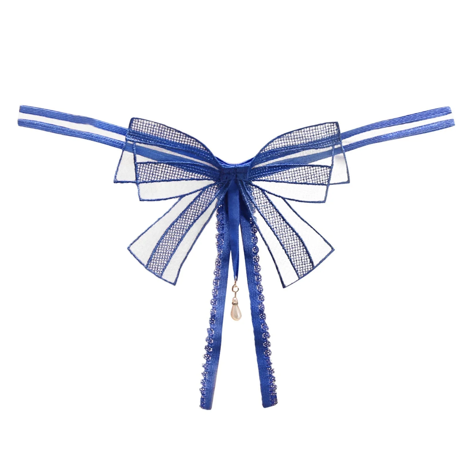 Otwarte stringi z perełką - Image 5