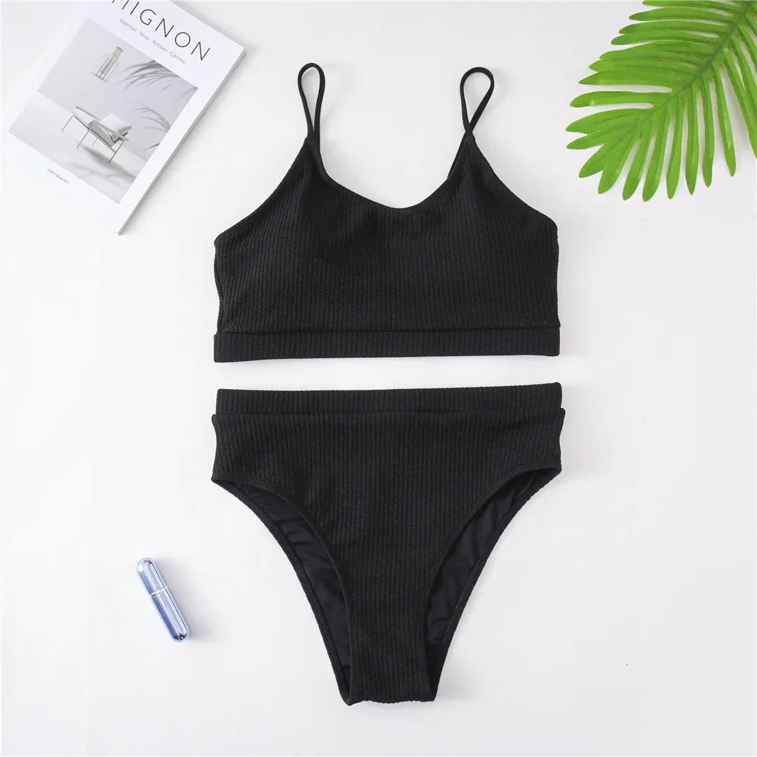 Dwuczęściowy strój kąpielowy plus size z regulowanymi ramiączkami - Image 4