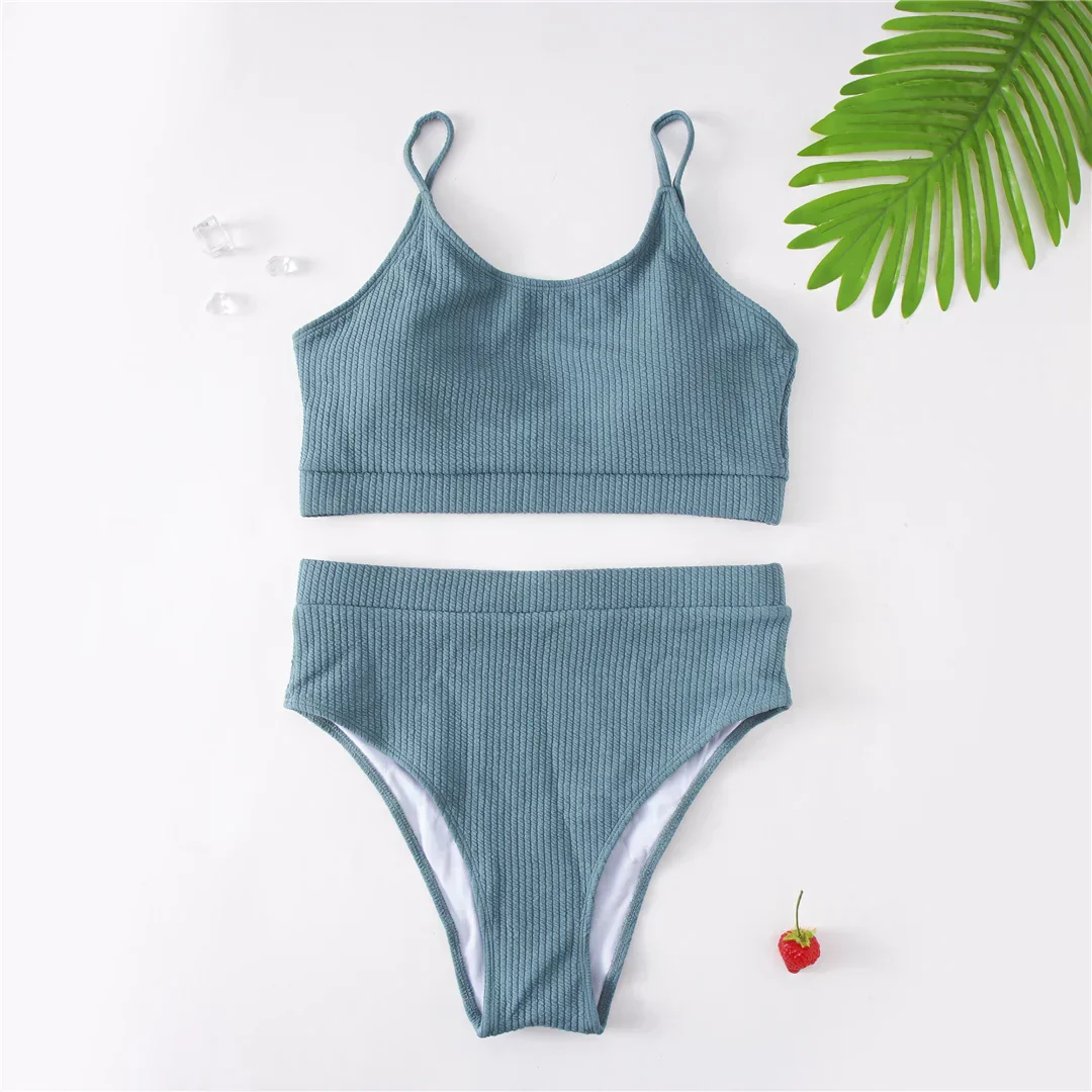 Dwuczęściowy strój kąpielowy plus size z regulowanymi ramiączkami - Image 8