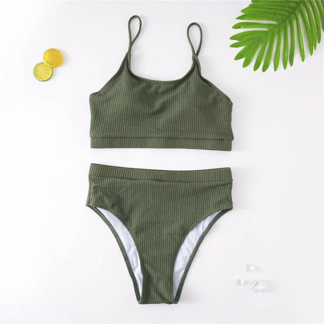 Dwuczęściowy strój kąpielowy plus size z regulowanymi ramiączkami - Image 9